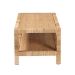 bali & pari Kalimantan Bohemian Light Honey Rattan and Mahogany Wood Rectangle Coffee Table - KALIMANTAN-Rectangle-Rattan-Coffee Table