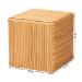 bali & pari Karina Bohemian Light Honey Rattan Footstool - KARINA-Wooden/Light Honey Rattan-Stool