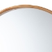 Baxton Studio Tazara Japandi Natural Round Accent Wall Mirror - PF2-Wooden-Mirror