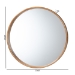 Baxton Studio Tazara Japandi Natural Round Accent Wall Mirror - PF2-Wooden-Mirror