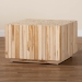 bali & pari Augusta Bohemian Natural Teak Wood Coffee Table with Unique Repurposed Wood Logs - Augusta-Wooden-CT