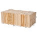 bali & pari Grayson Bohemian Natural Teak Wood Coffee Table with Unique Repurposed Wood Logs - Grayson-Wooden-CT