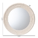 Baxton Studio Grazia Modern Round Beaded-framed Accent Mirror in Pearl White - JY23A389-Mirror