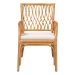 bali & pari Maisa Bohemian Light Honey Rattan Arm Chair - Maze-Light Honey Rattan-CC