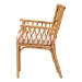 bali & pari Maisa Bohemian Light Honey Rattan Arm Chair - Maze-Light Honey Rattan-CC