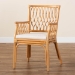 bali & pari Maisa Bohemian Light Honey Rattan Arm Chair - Maze-Light Honey Rattan-CC