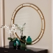 Baxton Studio Ulvi Antique Goldleaf Round Accent Mirror - RXW-10925-Mirror