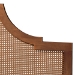 Baxton Studio Francine Mid-Century Modern Ash Walnut Woven Rattan King Size Bed - MG9774/97043-King