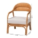 bali & pari Marisa Bohemian Light Honey Rattan Arm Chair - MARISA-Light Honey Rattan-CC