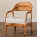 bali & pari Marisa Bohemian Light Honey Rattan Arm Chair - MARISA-Light Honey Rattan-CC