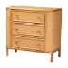 bali & pari Radenza Bohemian Light Honey Rattan 3-Drawer Storage Cabinet