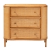 bali & pari Radenza Bohemian Light Honey Rattan 3-Drawer Storage Cabinet - RADENZA-Light Honey Rattan-Cabinet