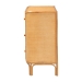 bali & pari Radenza Bohemian Light Honey Rattan 3-Drawer Storage Cabinet - RADENZA-Light Honey Rattan-Cabinet