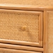 bali & pari Radenza Bohemian Light Honey Rattan 3-Drawer Storage Cabinet - RADENZA-Light Honey Rattan-Cabinet
