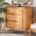bali & pari Radenza Bohemian Light Honey Rattan 3-Drawer Storage Cabinet - RADENZA-Light Honey Rattan-Cabinet