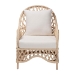 bali & pari Florence Bohemian Ivory Braided Rattan Arm Chair - Regal 1-Ivory Rattan-CC