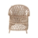 bali & pari Florence Bohemian Ivory Braided Rattan Arm Chair - Regal 1-Ivory Rattan-CC