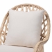 bali & pari Florence Bohemian Ivory Braided Rattan Arm Chair - Regal 1-Ivory Rattan-CC