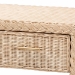 bali & pari Lanica Japandi Sun Bleached Rattan 2-Drawer Console Table - Braided Sun Bleached Ivory Rattan-Console Table