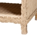 bali & pari Lanica Japandi Sun Bleached Rattan 2-Drawer Console Table - Braided Sun Bleached Ivory Rattan-Console Table