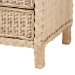 bali & pari Lanica Japandi Sun Bleached Rattan 3-Drawer Nightstand - Braided Sun Bleached Ivory-Wood/Rattan-3DW-NS