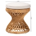 bali & pari Borneo Bohemian Light Honey Rattan Footstool - Borneo-Light Honey-Rattan-Stool
