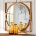 bali & pari Bayan Japandi Natural Rattan Wall Mirror - WS092-Natural Rattan-Mirror