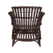bali & pari Brooklyn Bohemian Very Dark Brown Rattan Arm Chair - Broklyn-Brown Rattan-CC