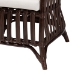 bali & pari Brooklyn Bohemian Very Dark Brown Rattan Arm Chair - Broklyn-Brown Rattan-CC