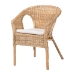 bali & pari Abbey Modern Bohemian Natural Rattan Dining Chair
