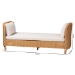 bali & pari Diva Bohemian Light Honey Rattan Daybed - Diva-Light Honey Rattan/Cushioned-Daybed