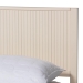 Baxton Studio Primrose Mid-Century Ivory Fluted Wood King Size Platform Bed - SW8596-Ivory-King