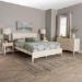 Baxton Studio Primrose Mid-Century Ivory Fluted Wood Queen Size 4-Piece Bedroom Set - SW8596-Ivory-4PC Queen Bedroom Set