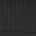 Baxton Studio Primrose Mid-Century Black Fluted Wood King Size Canopy Bed - SW8609-Black-Canopy King