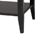 Baxton Studio Primrose Mid-Century Black Fluted Wood 1-Drawer Nightstand - SW8000-66NS-Black-NS