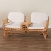 bali & pari Pakis Bohemian Light Honey Rattan Tete-a-Tete Sofa - Pakis-Light Honey-Sofa