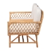bali & pari Pakis Bohemian Light Honey Rattan Tete-a-Tete Sofa - Pakis-Light Honey-Sofa