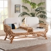 bali & pari Pakis Bohemian Light Honey Rattan Tete-a-Tete Sofa - Pakis-Light Honey-Sofa