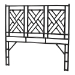 bali & pari Karavo Bohemian Black Natural Rattan King Size Standalone Headboard