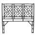bali & pari Karavo Bohemian Black Natural Rattan King Size Standalone Headboard - Karavo W200-Black Rattan-HB-King
