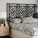 bali & pari Karavo Bohemian Black Natural Rattan King Size Standalone Headboard - Karavo W200-Black Rattan-HB-King