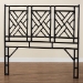 bali & pari Karavo Bohemian Black Natural Rattan King Size Standalone Headboard - Karavo W200-Black Rattan-HB-King
