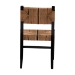 bali & pari Prita Bohemian Paper Loom and Black Mahogany Wood Dining Chair - DCC-01-Wood/Black-DC