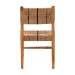 bali & pari Prita Bohemian Paper Loom and Natural Mahogany Wood Dining Chair - DCC-02-Wood/Brown-DC
