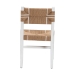 bali & pari Talli Bohemian Paper Loom and White Mahogany Wood Dining Chair - BCP-03-Wood/White-DC