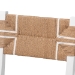 bali & pari Talli Bohemian Paper Loom and White Mahogany Wood Dining Chair - BCP-03-Wood/White-DC