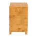 bali & pari Camira Modern and Contemporary Natural Light Mappa Real Burl Wood 1-Drawer Nightstand - SVN-1150-Natural Burl Op1-Nella-NS