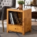 bali & pari Camira Modern and Contemporary Natural Light Mappa Real Burl Wood 1-Drawer Nightstand - SVN-1150-Natural Burl Op1-Nella-NS