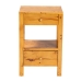 bali & pari Azmi Modern and Contemporary Natural Light Mappa Real Burl Wood 2-Drawer Nightstand - SVN-1151-Natural Burl Op1-Azmi-NS