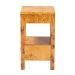 bali & pari Azmi Modern and Contemporary Natural Light Mappa Real Burl Wood 2-Drawer Nightstand - SVN-1151-Natural Burl Op1-Azmi-NS